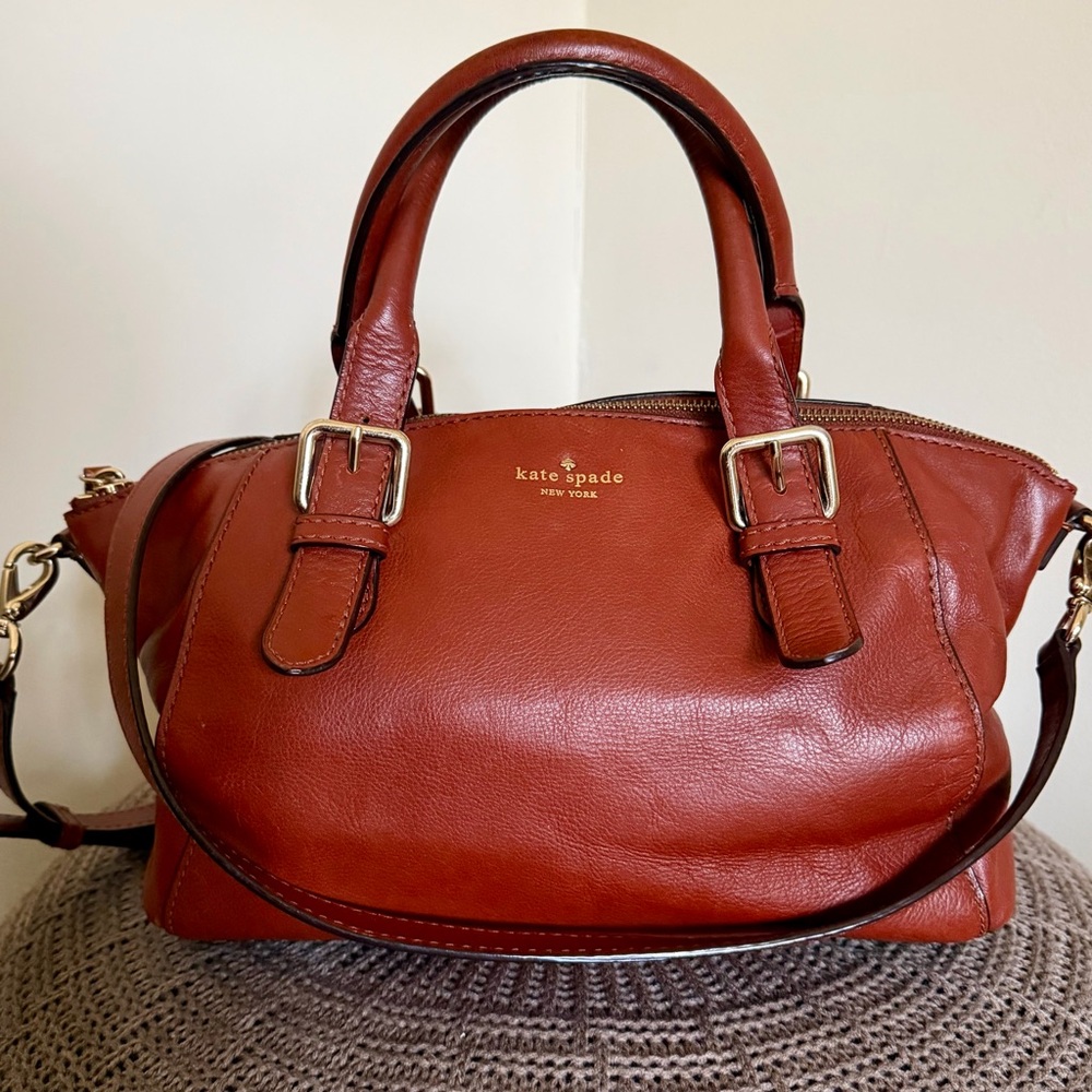 KATE SPADE NEW YORK - 'BRIGHTON PARK SLOAN' SATCHEL + KATE SPADE TAN WALLET